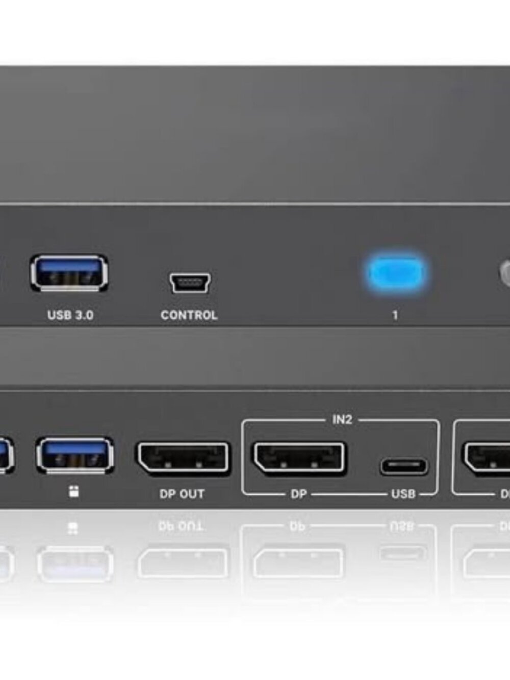 DisplayPort KVM Switch 1 Monitor 2 Computers USB 3.0 KVM Switcher